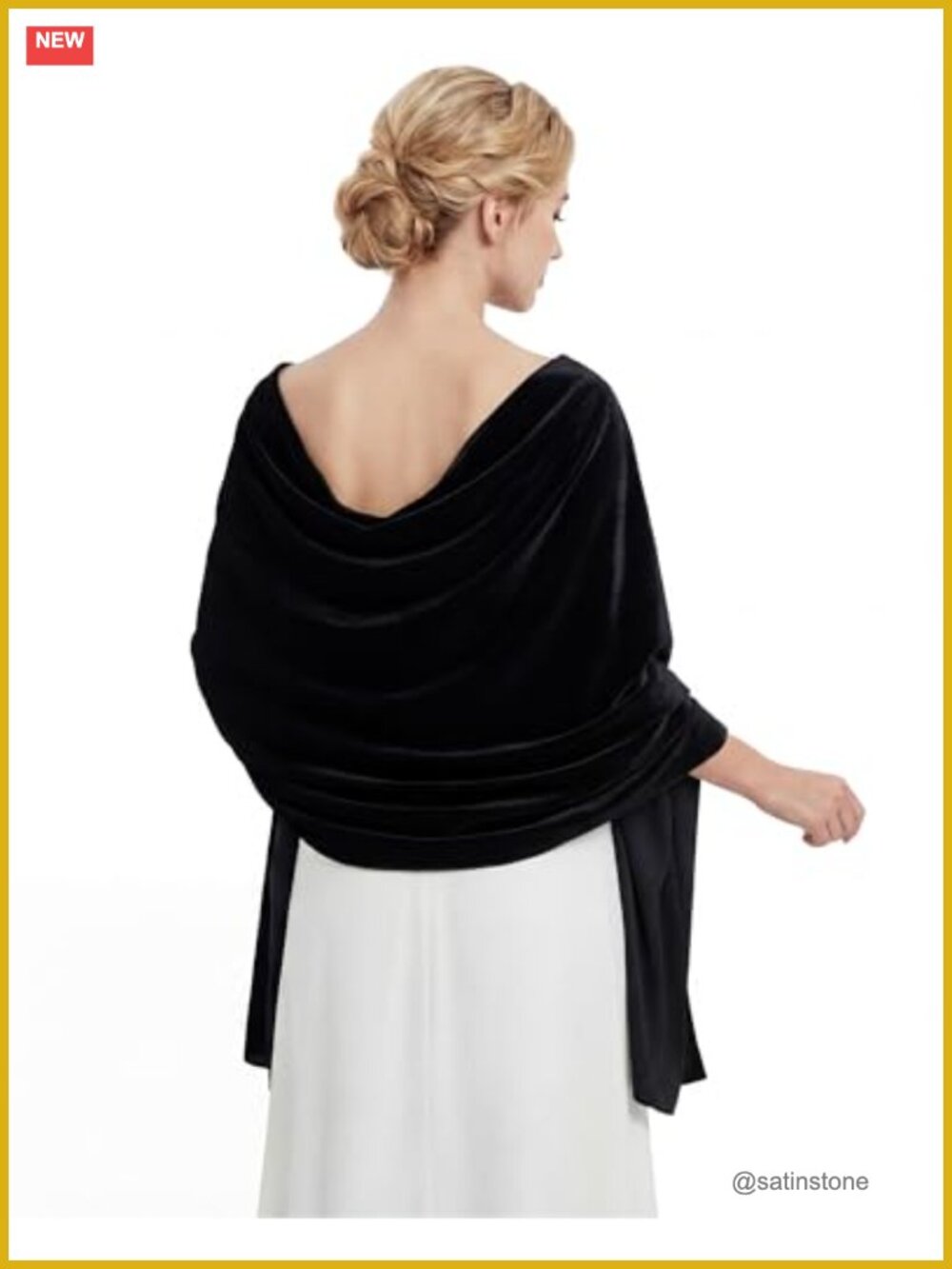 Women Velvet Shawls Wraps Formal Evening Wedding Bridal Scarves Cover Up